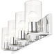 Zurich 4 Light 36 inch Polished Chrome Vanity Sconce Wall Light