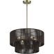 Acordia 4 Light 20 inch Antique Brass Pendant Chandelier Ceiling Light