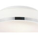 Frosted 2 Light 10 inch Satin Nickel Drum Shade Flush Mount Ceiling Light