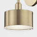 Nora LED 5 inch Aged Brass Wall Sconce Wall Light