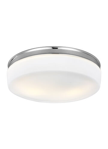 Bovina 2 Light 14 inch Chrome Flush Mount Ceiling Light