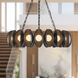 Cortez 37 inch Urban Bronze Chandelier Ceiling Light