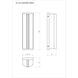 Langferd 1 Light 16 inch Gold Outdoor Wall Sconce