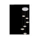 Galaxy LED 17 inch Silver Crystal Chandelier Ceiling Light