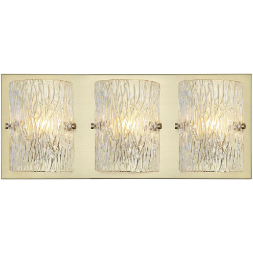 Morgan 3 Light 23 inch Satin Brass Bath Vanity Wall Light