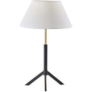 Harvey 24 inch 100.00 watt Black / Brass Accents Table Lamp Portable Light