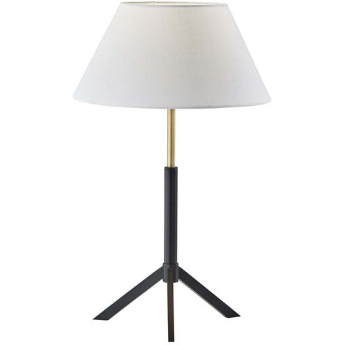 Harvey 24 inch 100 watt Black / Brass Accents Table Lamp Portable Light