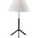 Harvey 24 inch 100.00 watt Black / Brass Accents Table Lamp Portable Light