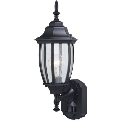 Rogers Park Textured Black Outdoor Motion Sensor