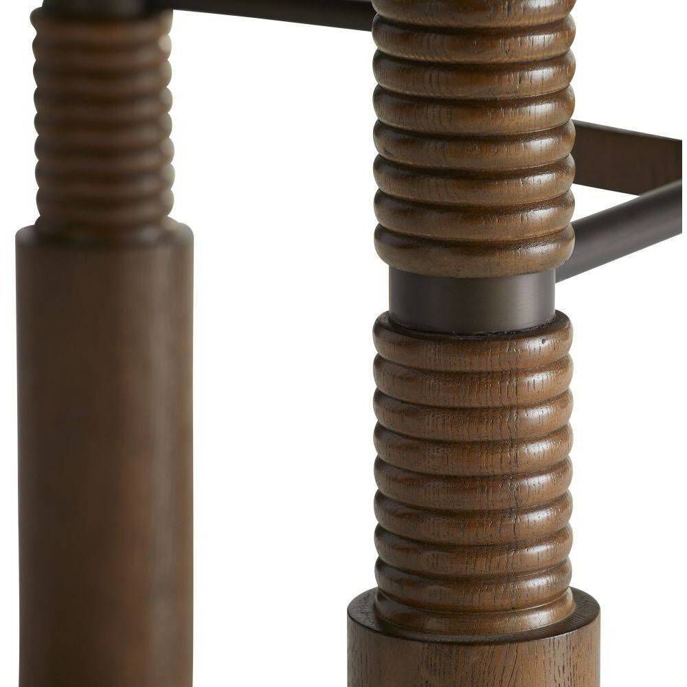 Heger 65 inch Tortoise and Bronze Dining Table