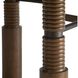 Heger 65 inch Tortoise and Bronze Dining Table