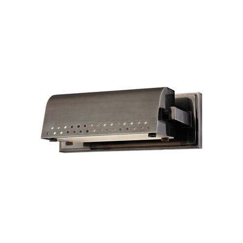 Garfield LED 9.75 inch Historic Nickel Wall Sconce Wall Light, Small