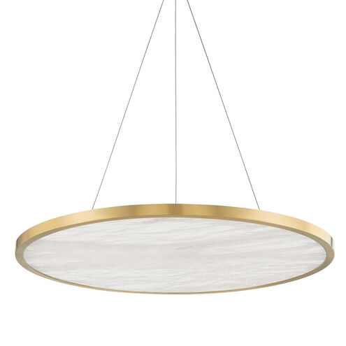 Eastport LED 36 inch Aged Brass Pendant Ceiling Light