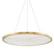 Eastport LED 36 inch Aged Brass Pendant Ceiling Light