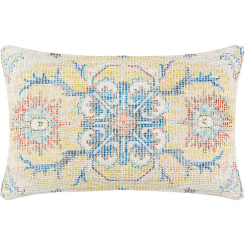 Samsun 22 inch Cream; Multicolored Pillow Cover