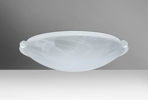 Trio 16 2 Light 16 inch White Flush Mount Ceiling Light in Incandescent, Marble Glass