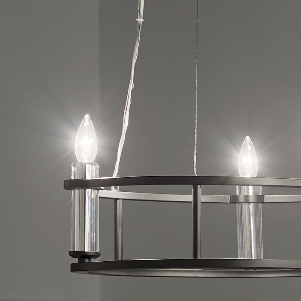 Rosalind 3 Light 19.5 inch Black Chandelier Ceiling Light