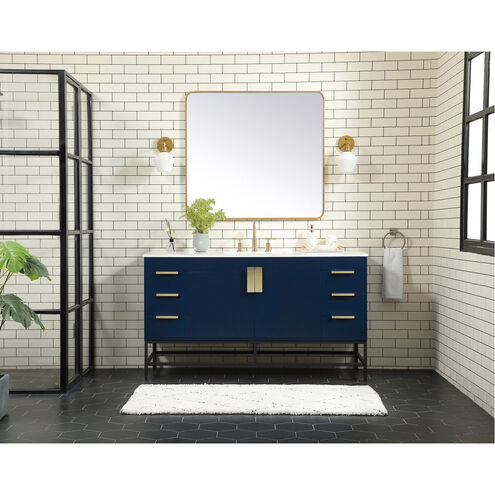 Eugene 60 X 22 X 34 inch Blue Vanity Sink Set