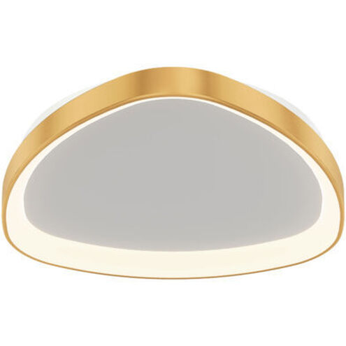 Pyra 1 Light 22 inch Gold Flushmount Ceiling Light