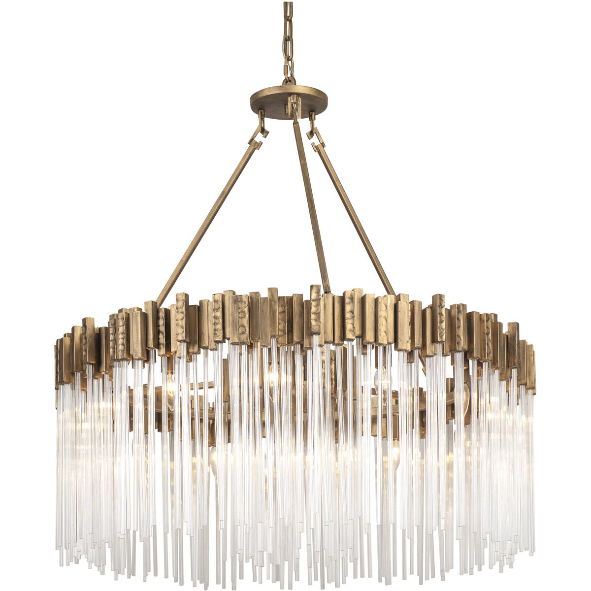 Matrix 12 Light 40 inch Havana Gold Chandelier Ceiling Light