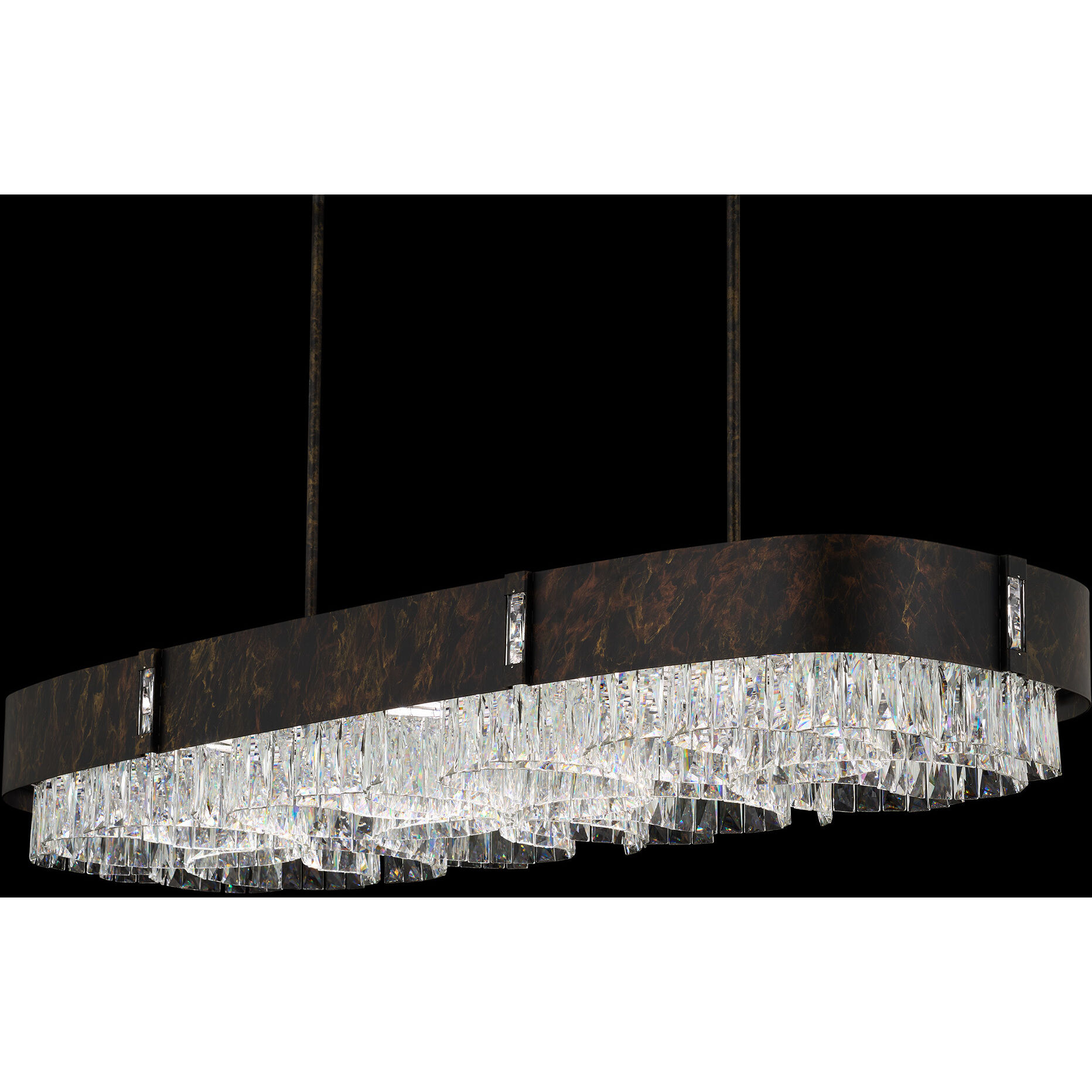 Signature LEDZeppa LED 49 inch Heirloom Bronze Linear Pendant Ceiling Light