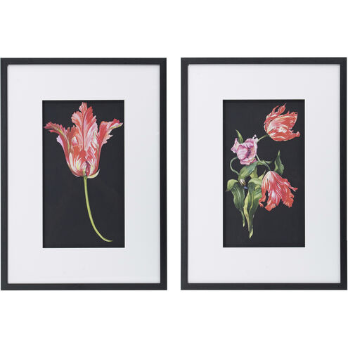 Floral Black Wall Art