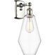 Ballston Cindyrella 1 Light 7 inch Polished Nickel Sconce Wall Light in Incandescent, Clear Glass