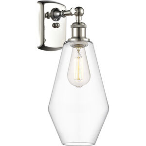 Ballston Cindyrella 1 Light 7 inch Polished Nickel Sconce Wall Light in Incandescent, Clear Glass