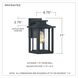 Wakefield 1 Light 11 inch Earth Black Outdoor Wall Lantern