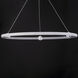 Nodes LED 40 inch Brushed Aluminum Ring Pendant Ceiling Light