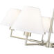 Leila 5 Light 34 inch Brushed Nickel Chandelier Ceiling Light