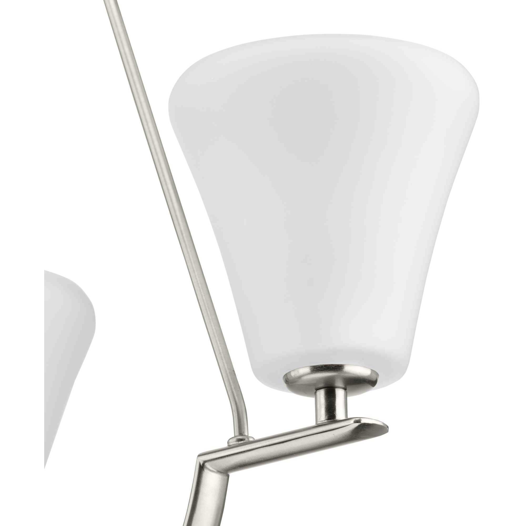 Bravo 3 Light 18 inch Brushed Nickel Foyer Chandelier Ceiling Light