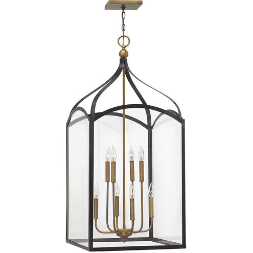 Clarendon 8 Light 20 inch Bronze with Heirloom Brass Indoor Foyer Light Ceiling Light