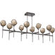 Gem LED Graphite Linear Pendant Ceiling Light in 3000K LED, Bronze, Belvedere