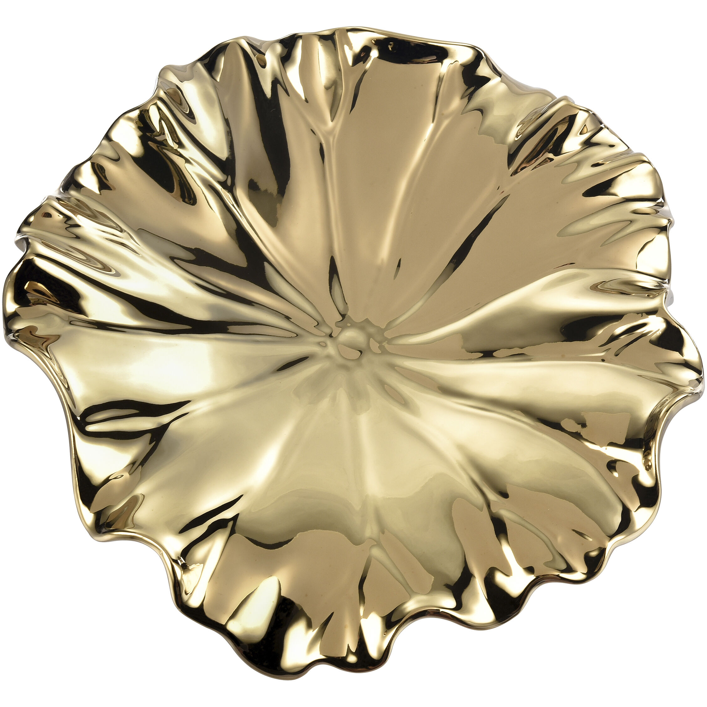 Petal Gold Dimensional Wall Art, Set of 4