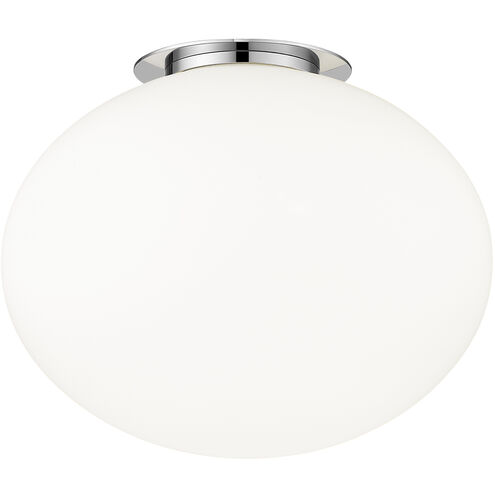 Mayu Wall Sconce Wall Light in Chrome and Opal Glass