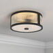 Ardezia 3 Light 11.75 inch Matte Black Flush Mount Ceiling Light