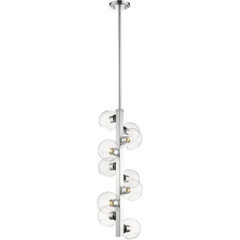 Marquee 10 Light 14 inch Chrome Chandelier Ceiling Light