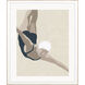 Figurative Collection Blue Framed Art