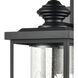 Minersville 3 Light 23 inch Matte Black Outdoor Wall Sconce