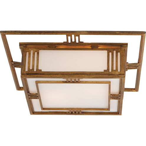 Thomas O'Brien Enrique 2 Light 16 inch Gilded Iron Flush Mount Ceiling Light