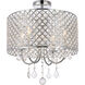 Elise 4 Light 17 inch Chrome Flush Mount Ceiling Light