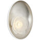 Barbara Barry Petaluma LED 5.25 inch Matte White and Burnished Silver Leaf ADA Reflector Sconce Wall Light