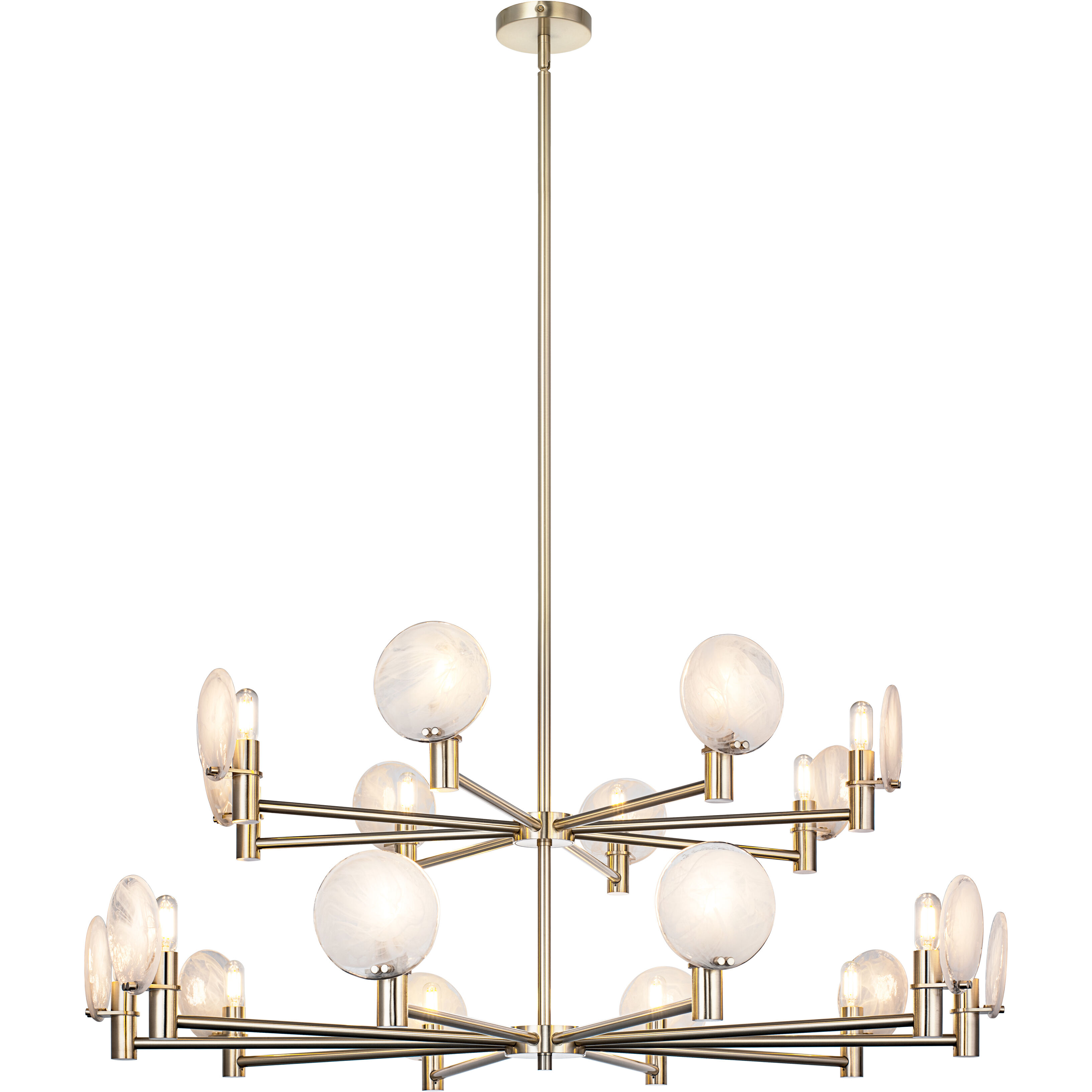 Cloudburst 18 Light 41 inch Champagne Gold Pendant Ceiling Light