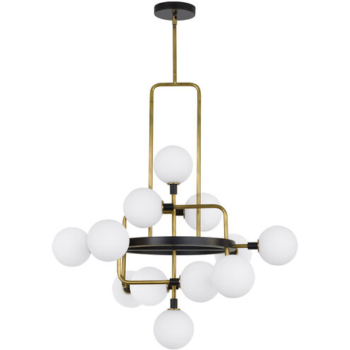Sean Lavin Viaggio LED 30.2 inch Opal/Brass Chandelier Ceiling Light in LED 90 CRI 3000K