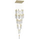 Boa LED 35 inch Brushed Brass Multi Port Pendant Ceiling Light