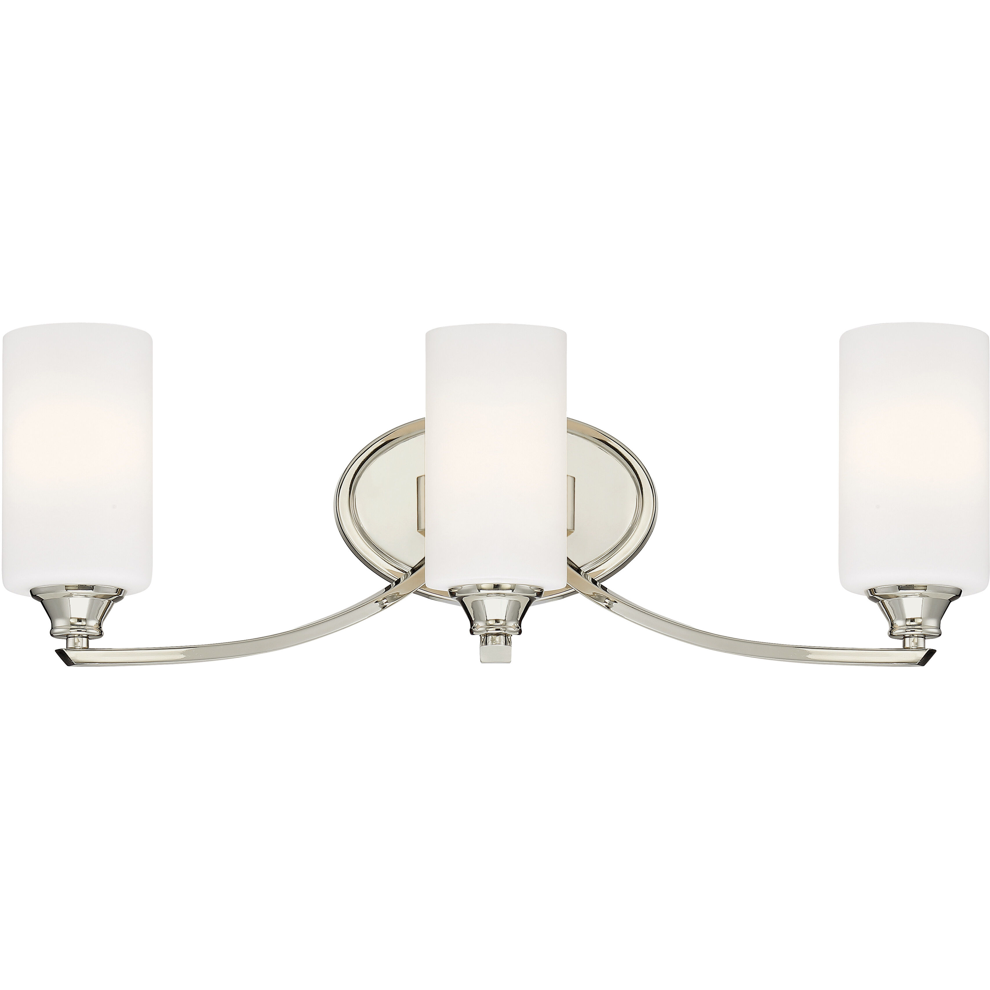 Tilbury 3 Light 24 inch Polished Nickel Bath Light Wall Light