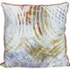 Wyatt Abstract 24 inch Multicolor Pillow in 24" x 24"