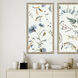 Florals Collection Blue Framed Art