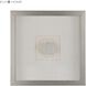 Mineral White with Clear and Silver Dimensional Wall Art